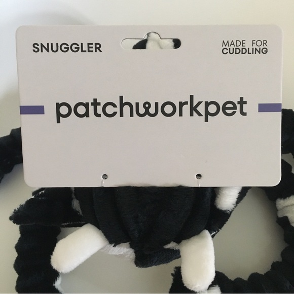 NEW Dog Toy Snuggler Long Leg 24” Calvin Cow has Squeaker | Patchwork Pet - Picture 2 of 9